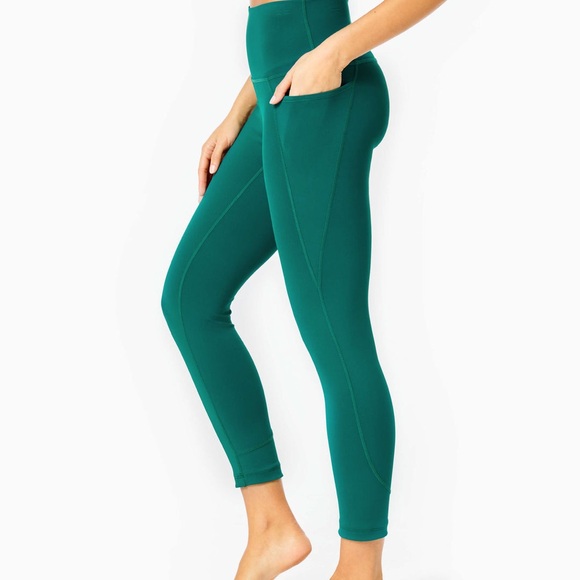 Lilly Pulitzer UPF 50+ South Beach High-Rise Legging Green Sz M NWT - Picture 3 of 3